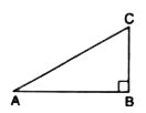 The given figure shows a right triangle right angled at B . If ` angle ...