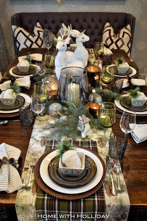 Image result for Rustic Christmas Table Setting Ideas for Outside