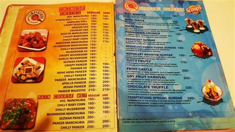 Menu at Veg treat @ kakinada, Kakinada