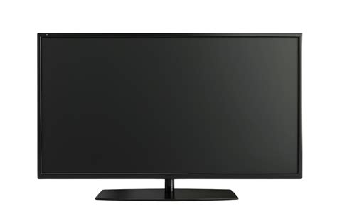 Black TV Screen with Blank Screen 46013247 PNG