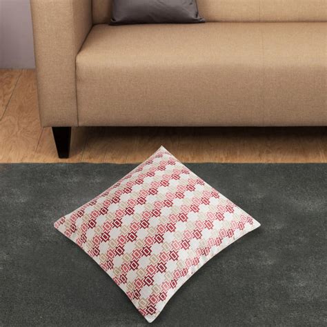 Buy My Bedding Multicoloured Textured Jacquard Cushion Cover- 65 x 65 ...