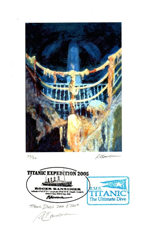 Titanic Expedition - Titanic Bow - Bansemer Studio & Gallery of Fine Art