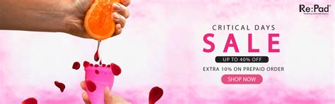 Buy Organic Cotton Cloth Sanitary Pads at Low Prices- Repad – Re:Pad