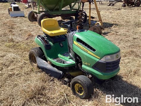 John Deere LA115 Riding Lawn Mower BigIron Auctions