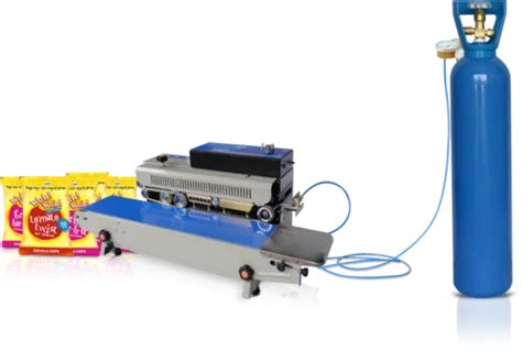 Continuous Sealing Machine - Snacks Packing Machine With Nitrogen Gas ...