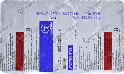 Atorec Cv 10mg Strip Of 10 Capsules: Uses, Side Effects, Price & Dosage ...