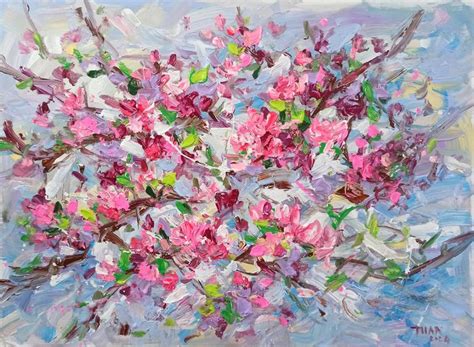 The Fresh Beauty of Spring Painting by Anh Tuan Le | Saatchi Art