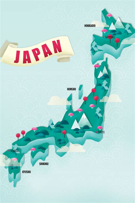 Ou mountains japan map