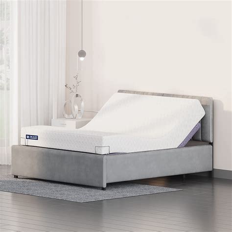The Sleep Company Elev8 Smart Adjustable Bed | Bed Base with Grey Frame ...