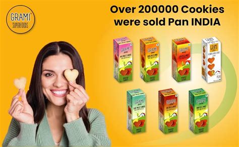 Grami Superfoods Little Millet Cookies 75gm Pack of 4 | No Maida No ...