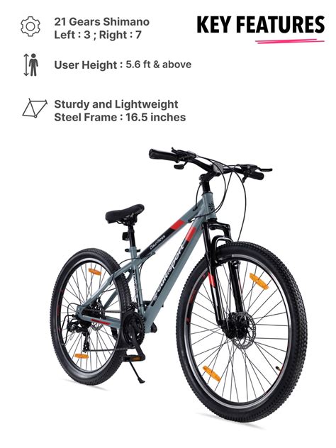 Buy DAUNTLESS21S29TGREYSteel 21 Speed Shimano Gear 29 inch Mountain ...
