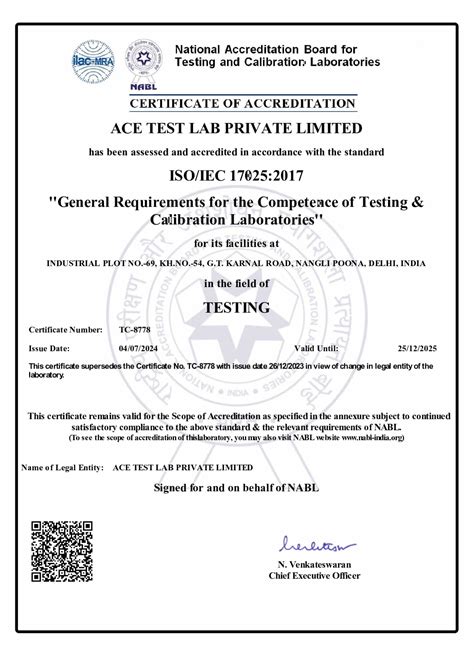 Ace Test Lab | India