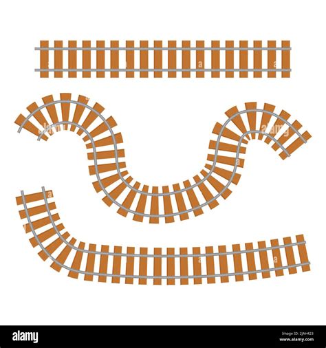 Wooden Train Track Clipart
