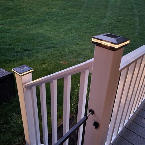 Buy Viewsun 16 Pack Solar Post Lights, Outdoor Fence Post Cap Light ...