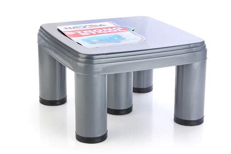 Nayasa Strong No 517 Plastic Stool, Grey : Amazon.in: Home & Kitchen