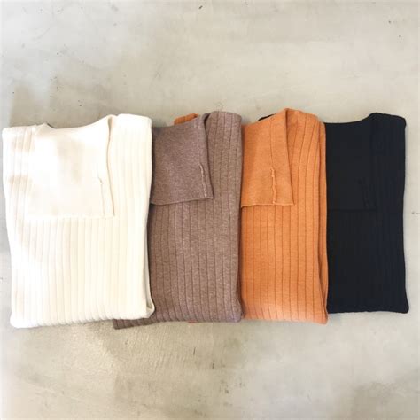 [ Odour ] KNIT Turtle Neck | rig