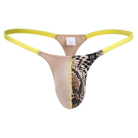 Mens Leopard Underwear G String Thongs Bulge Pouch Panties T ...