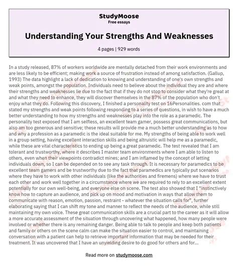 Writing Strengths Examples at Jeremy Tellez blog