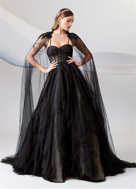 Black Ball Gown Wedding Dresses