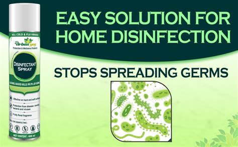 Urban yog Multipurpose Alcohol Based Disinfectant Spray - 400 ml ...