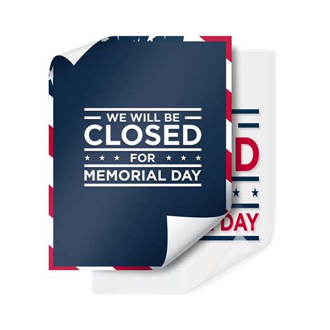 Closed On Memorial Day Signs | Printmoz