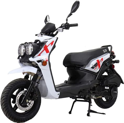 "X-Pro Brand New 150cc Adults Gas Moped Scooter, 12"" Aluminum Wheels, Electric/Kick Start, Dual ...