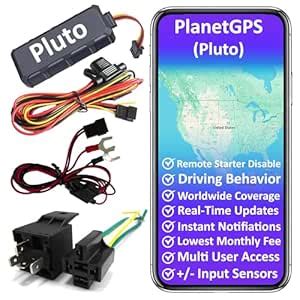 PlanetGPS (Pluto 4G) - No Monthly Fee (1 Year Plan & SIM Card Included ...
