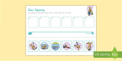 Clown Sequencing Activity