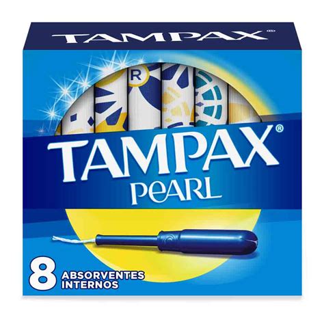 Tampones Tampax Pearl Flujo Regular 8 piezas | Soriana