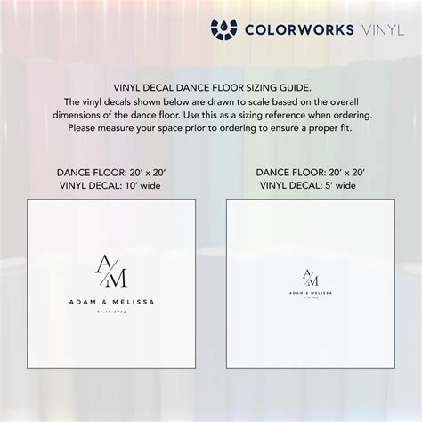 Personalized Wedding Vinyl Decals Dance Floor Decal Vinyl Floor Decals ...