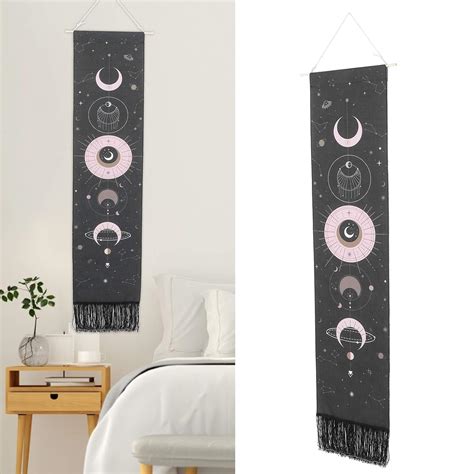 Moon Star Tapestry, Linen Hanging Tapestry, Mandala Tapestry, Multi ...