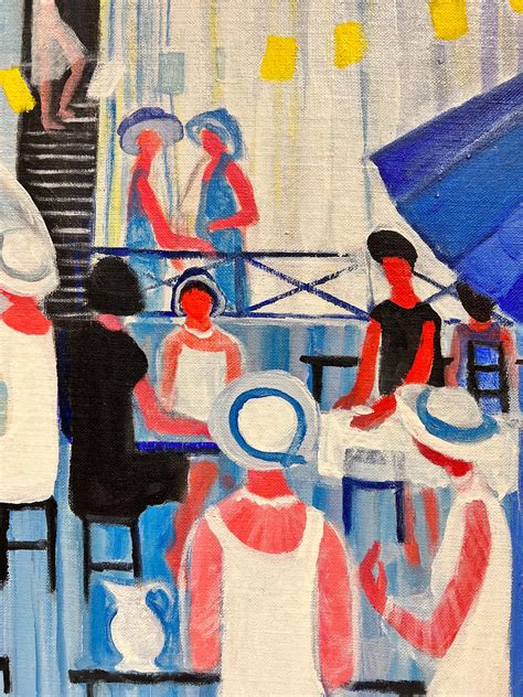 Huguette Ginet-Lasnier - Huge French Contemporary Modernist Oil ...