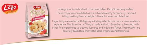 Lago Mini Party Wafers Strawberry Cream : Amazon.in: Grocery & Gourmet ...