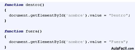 Onmouseover in JavaScript 的图像结果