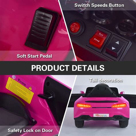 Buy 12V Kids Electric Ride On Car with Parent Remote Control, Battery ...