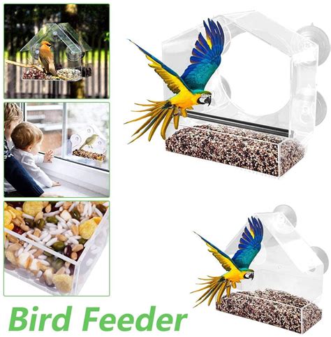 Buy Duety Hanging Window Bird Feeders， Transparent Garden Window Bird ...