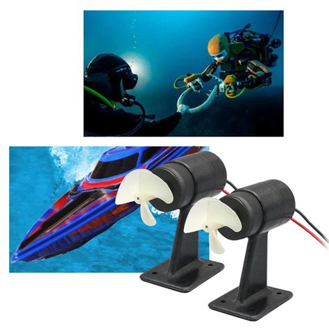 UJEAVETTE RC Jet Boat Underwater Thruster Motor Durable 3 Blade for RC ...