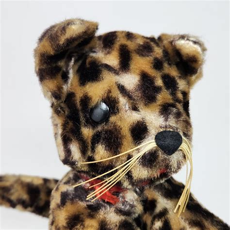 9" VINTAGE GUND SWEDLIN CREATION LEOPARD STUFFED ANIMAL PLUSH ANTIQUE ...