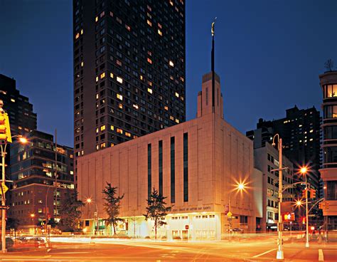Manhattan New York Temple in the Evening