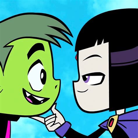 Beast boy x Raven icons | Raven beast boy, Raven teen titans, Beast boy