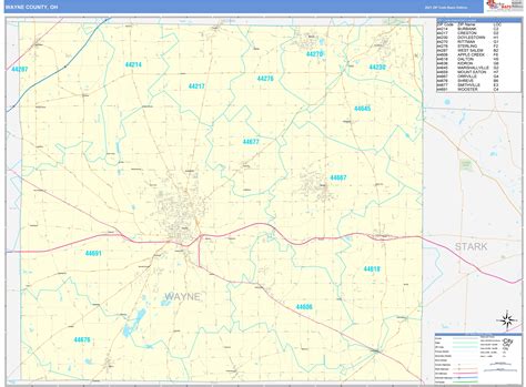 Image result for Wayne County Zip Code Map