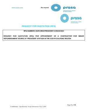 Fillable Online Addendum No. 1 REQUEST FOR QUOTATION (RFQ) Fax Email ...