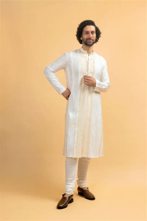 Sandstone Ivory Kurta Set – Salve