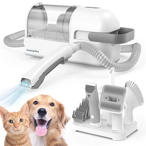 lvittyPet Dog Grooming Kit & Pet Hair Vacuum 2 in 1(Low Noise ...