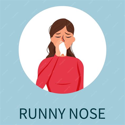 Premium Vector | Runny nose