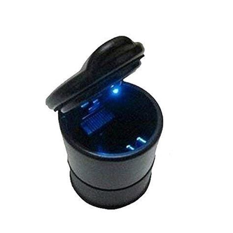 Car-Dec Cigarette Ashtray Portable with Blue LED for Car, Home & Office ...