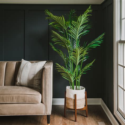 Artificial Palm Tree, Faux Plants for Home Decor Indoor, Fake Plants ...