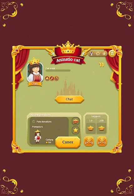 Cute royal layout for a royalty themed gamer featuring regal colo ...