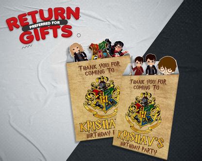 Harry Potter Theme Mini Magnetic Return Gift Pack | Magnets – Party ...