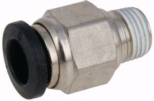 AKARI PC Male Straight CONNECTOR 10mm Tube OD X 1/4" Inch Male Thread ...